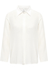 overhemdblouse in wit vlakte