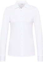 overhemdblouse in wit vlakte