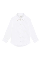 overhemdblouse in wit vlakte
