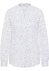 overhemdblouse in wit/zwart gedrukt