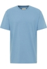 Shirt in blauw vlakte