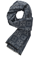 Sjaal in donkerblauw geruit