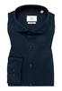 SLIM FIT Jersey Shirt in donkerblauw vlakte
