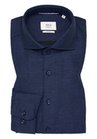 SLIM FIT Linen Shirt in midnight vlakte