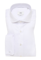 SLIM FIT Luxury Shirt in wit vlakte