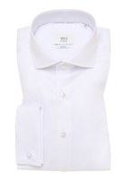 SLIM FIT Luxury Shirt in wit vlakte