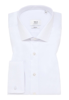 SLIM FIT Luxury Shirt in wit vlakte