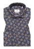 SLIM FIT Overhemd in donkerblauw gedrukt