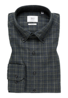 SLIM FIT Overhemd in donkerblauw geruit