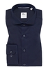 SLIM FIT Overhemd in donkerblauw vlakte
