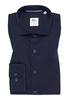 SLIM FIT Overhemd in donkerblauw vlakte