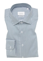 SLIM FIT Overhemd in groen gestreept