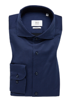SLIM FIT Soft Luxury Shirt in navy vlakte