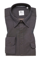 SLIM FIT Soft Luxury Shirt in navy vlakte