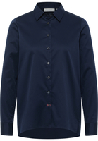 Soft Luxury Shirt Blouse in navy vlakte