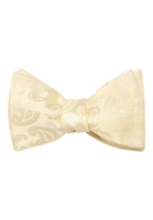Strikje in crème met patroon