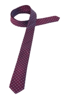 Stropdas in berry met patroon