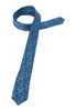 Stropdas in blauw met patroon