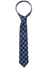 Stropdas in navy met patroon