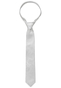 Stropdas in zilver met patroon