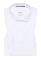 SUPER SLIM Cover Shirt in wit vlakte