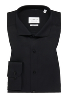 SUPER SLIM Cover Shirt in zwart vlakte