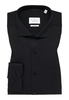 SUPER SLIM Cover Shirt in zwart vlakte