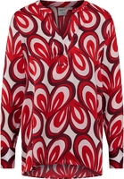 Tuniek in rood gedrukt