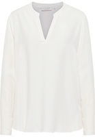 Viscose Shirt Blouse in champagnekleurig vlakte