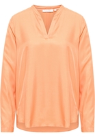 Viscose Shirt Blouse in mandarijn vlakte
