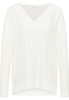 Viscose Shirt Blouse in off-white vlakte