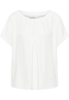 Viscose Shirt Blouse in off-white vlakte