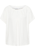 Viscose Shirt Blouse in off-white vlakte