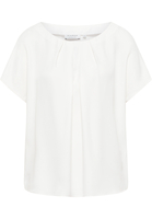 Viscose Shirt Blouse in off-white vlakte