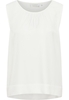 Viscose Shirt Blouse in off-white vlakte