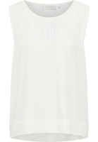 Viscose Shirt Blouse in off-white vlakte