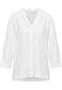 Viscose Shirt Blouse in off-white vlakte
