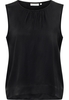 Viscose Shirt Blouse in zwart vlakte