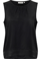Viscose Shirt Blouse in zwart vlakte