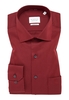 COMFORT FIT Cover Shirt in dunkelrot unifarben