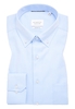 COMFORT FIT Cover Shirt in hellblau unifarben