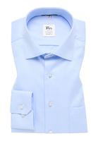 COMFORT FIT Cover Shirt in hellblau unifarben