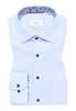 COMFORT FIT Cover Shirt in hellblau unifarben