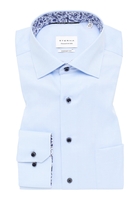 COMFORT FIT Cover Shirt in hellblau unifarben
