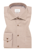 COMFORT FIT Hemd in beige kariert