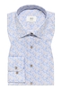 COMFORT FIT Hemd in blau bedruckt