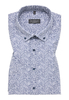 COMFORT FIT Hemd in blau bedruckt