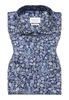 COMFORT FIT Hemd in blau bedruckt