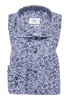COMFORT FIT Hemd in blau bedruckt
