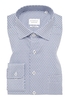 COMFORT FIT Hemd in blau bedruckt